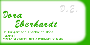 dora eberhardt business card